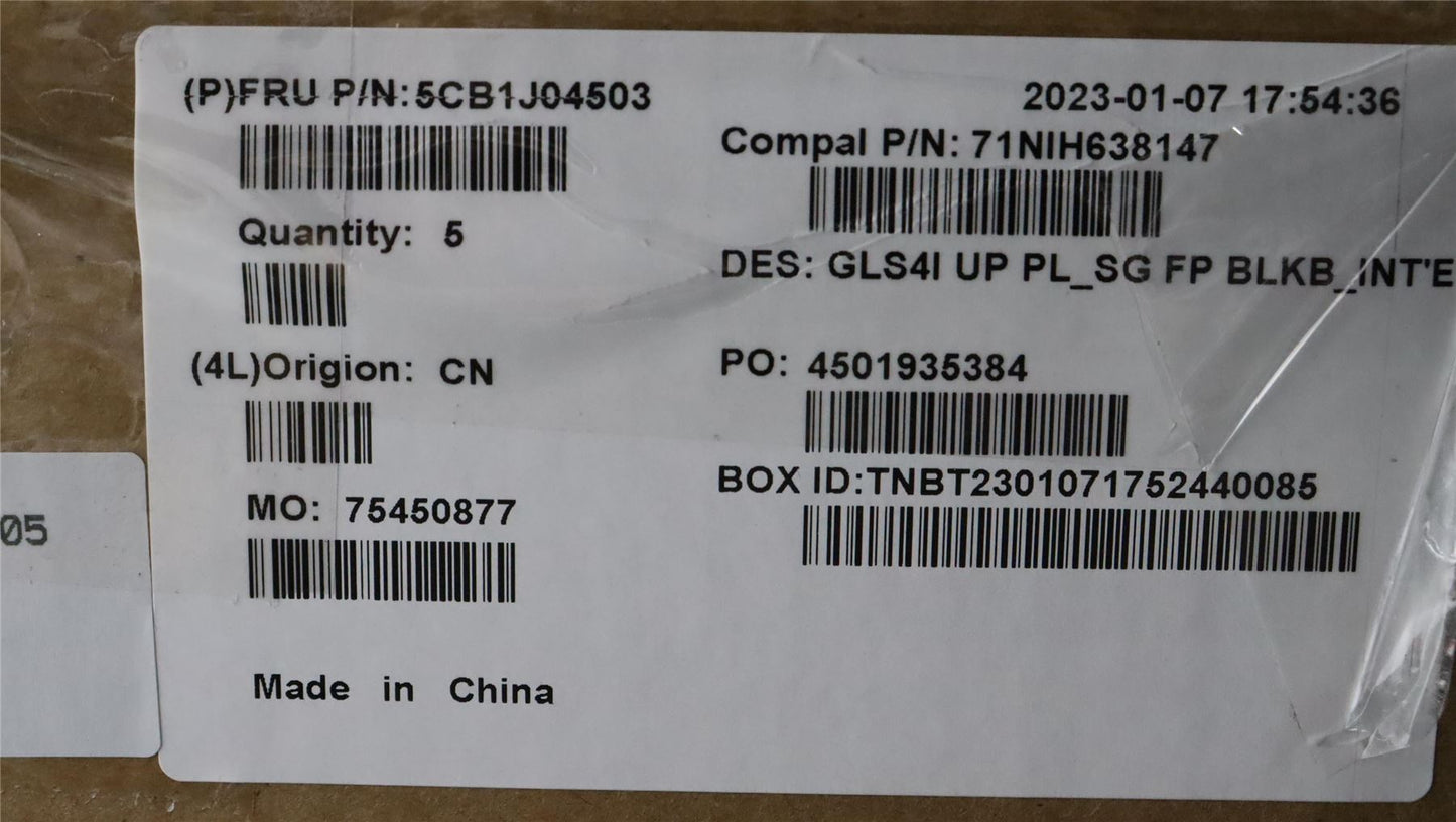 Lenovo UpperCaseASMEUROENGC82SD PLSGFPBL 5CB1J04503