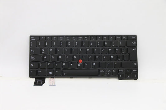 Lenovo ThinkPad X13 2 Keyboard Spanish Black Backlit 5N21A21737