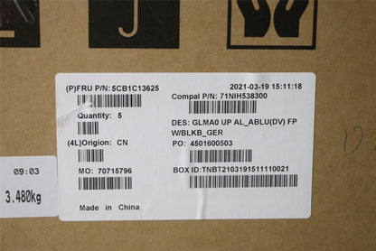 Lenovo IdeaPad 5 14ALC05 Palmrest Cover Touchpad Keyboard German 5CB1C13625