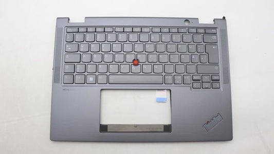 Lenovo ThinkPad X13 Gen 4 Keyboard Palmrest Top Cover German Grey 5M11L64330