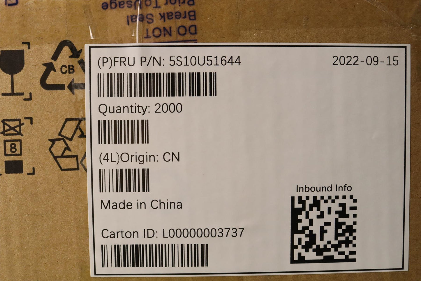 Lenovo Screw,M3_3.75mm,phlip head 5S10U51644