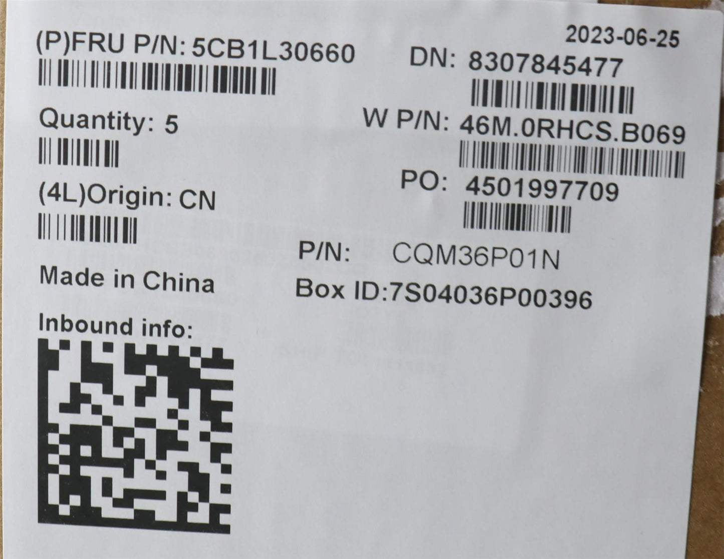 Lenovo Upper Case ASM_ITA W 82Y0 AG BL 5CB1L30660