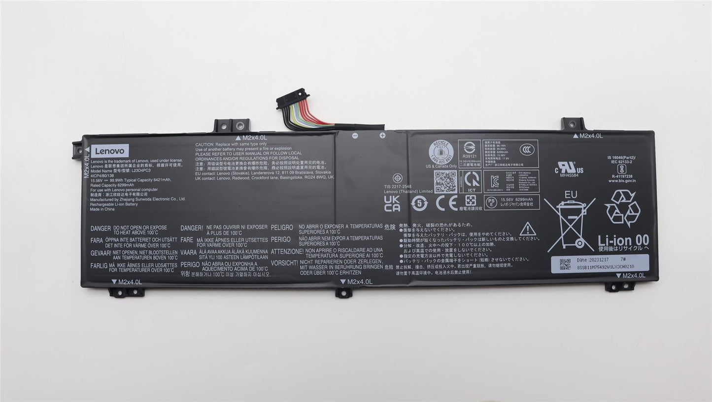 Lenovo BATTERY 4cell99.9Wh 15.56V L23D4PC3 SD/A 5B11M75491