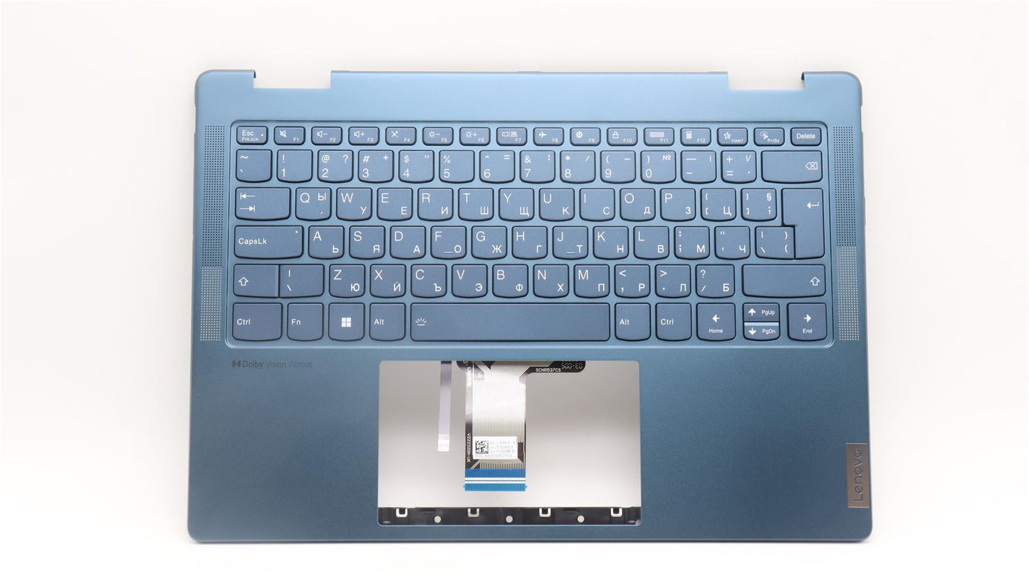 Lenovo Yoga 7 14IRL8 Keyboard Palmrest Top Cover Bulgarian Tidal Teal 5CB1L40873
