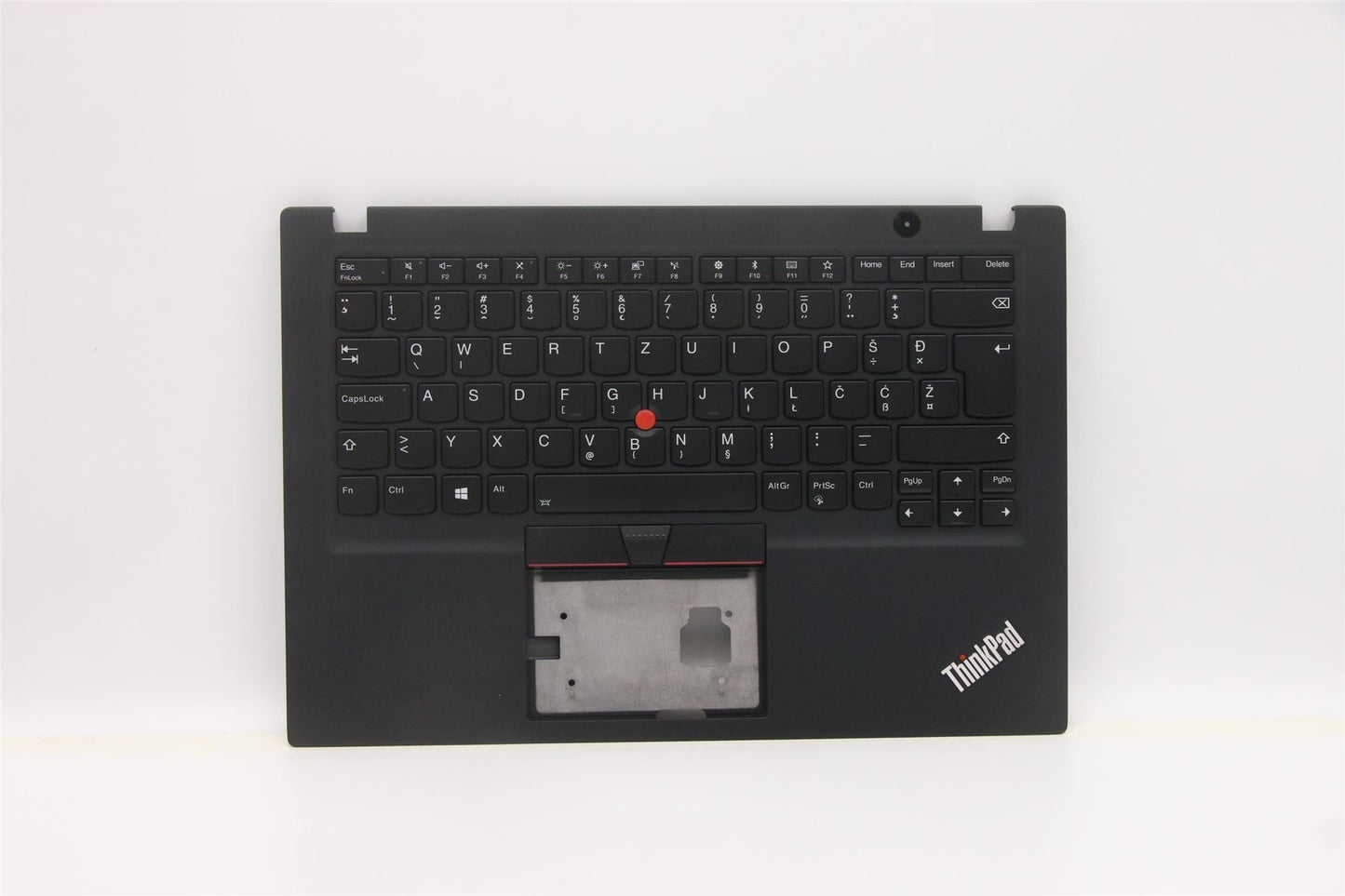 Lenovo ThinkPad T490s Keyboard Palmrest Top Cover Slovenian Black 02HM227