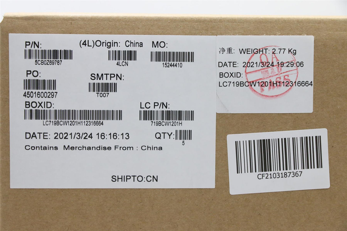 Lenovo Upper Case ASM_TC L 82BGSDB 5CB0Z69787
