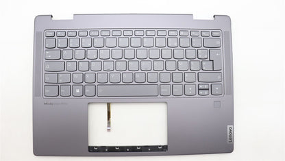 Lenovo Yoga 7 14IRL8 Keyboard Palmrest Top Cover French Storm Grey 5CB1L40793