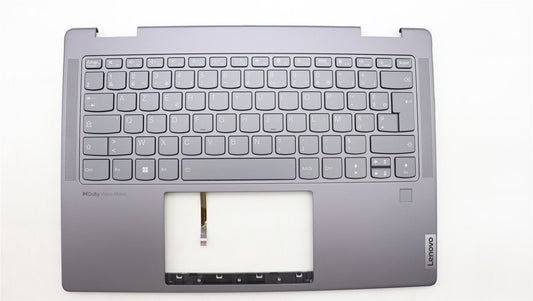 Lenovo Yoga 7 14IRL8 Keyboard Palmrest Top Cover French Storm Grey 5CB1L40793