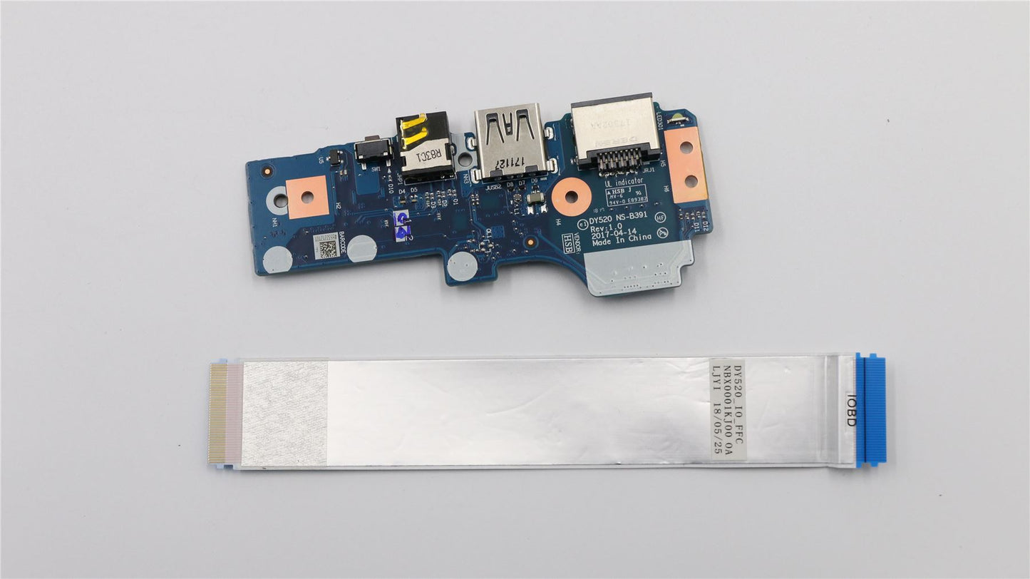 Lenovo Legion Y520-15IKBM LAN Ethernet Audio USB Port Board 5C50P24359