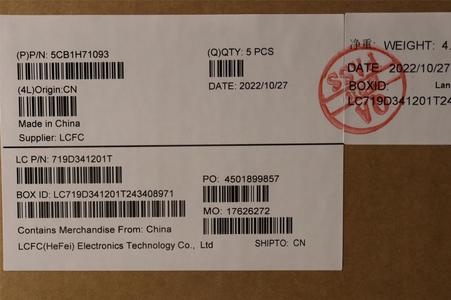 Lenovo Upper Case ASM_NORDIC L82RG STW/BU 5CB1H71093