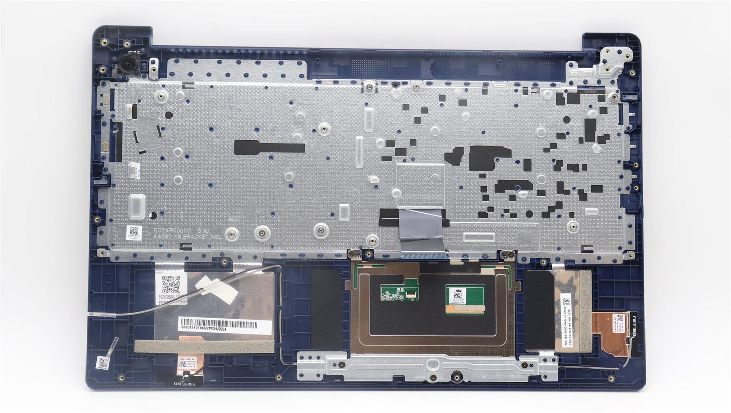 Lenovo IdeaPad 3 15IAN8 Palmrest Cover Touchpad Keyboard Abyss Blue 5CB1K91164