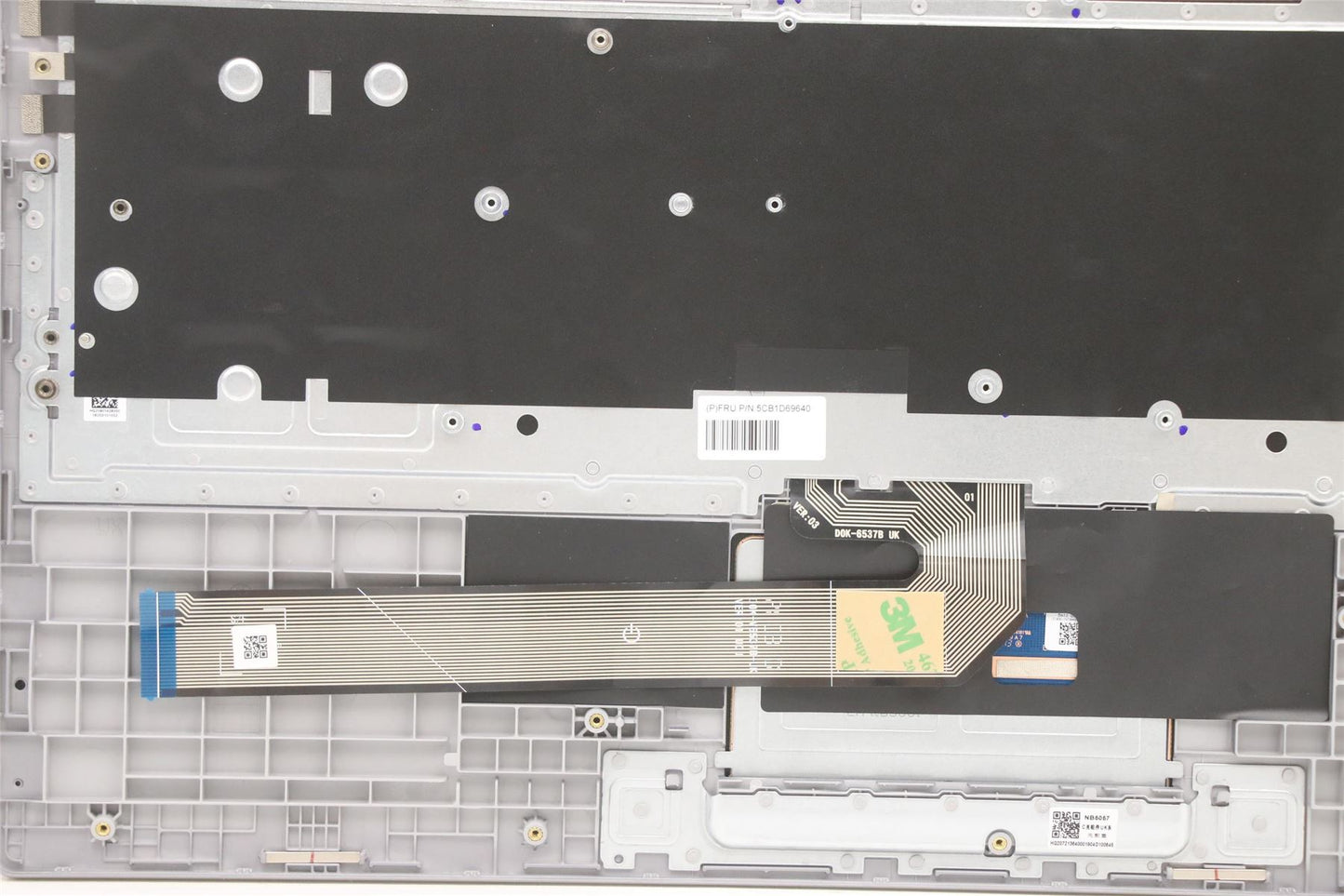 Lenovo Chromebook 15IJL6 Keyboard Palmrest Top Cover UK Grey 5CB1D69640