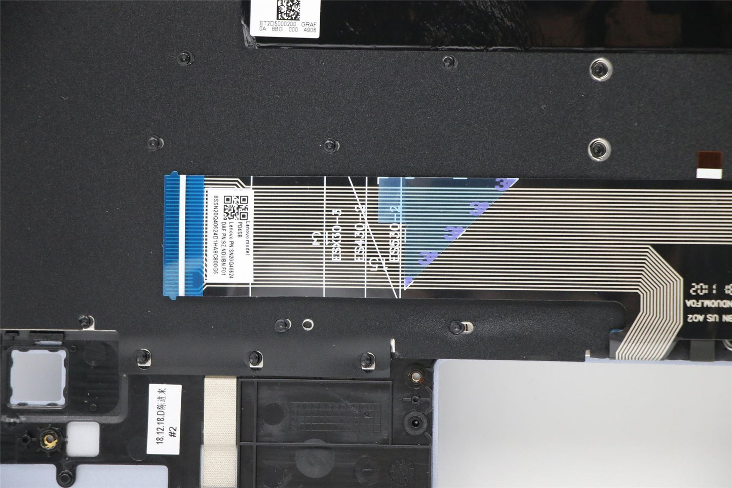 Lenovo IdeaPad S530-13IWL Keyboard Palmrest Top Cover US Blue Backlit 5CB0S16212