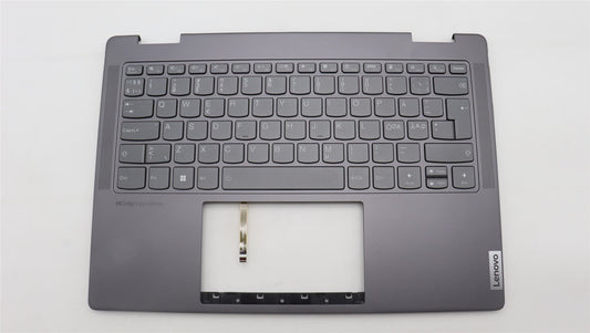 Lenovo Yoga 7 14IRL8 Keyboard Palmrest Top Cover Nordic Storm Grey 5CB1L40808