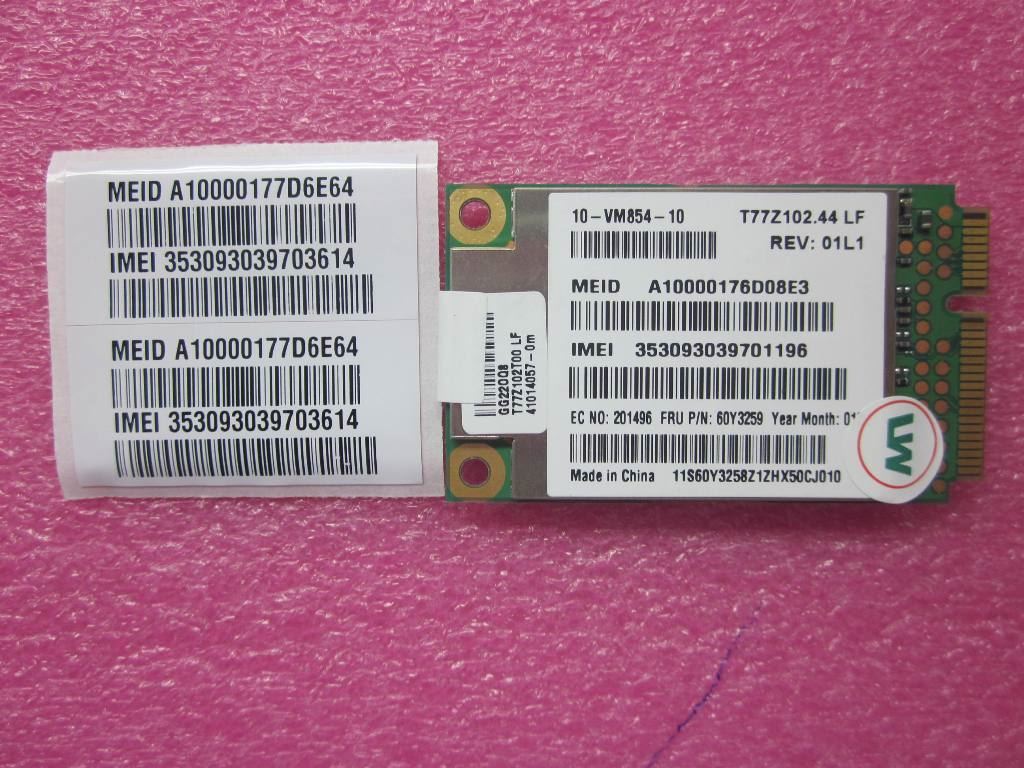 Lenovo FRU Gobi2 Msia Board 60Y3259