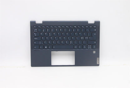 Lenovo Yoga 6-13ARE05 6-13ALC6 Palmrest Cover Keyboard Nordic Blue Backlit 5CB1B22406
