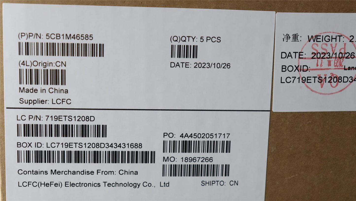 Lenovo IdeaPad 3 14IAH8 Palmrest Cover Touchpad Keyboard Nordic 5CB1M46585