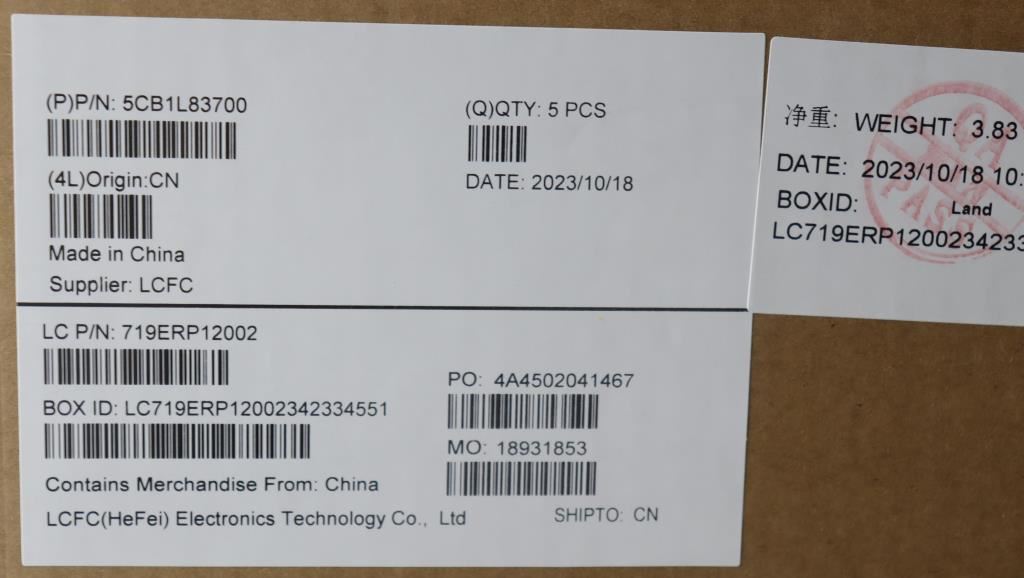 Lenovo Upper Case ASM_BEL_L83AG 5CB1L83700