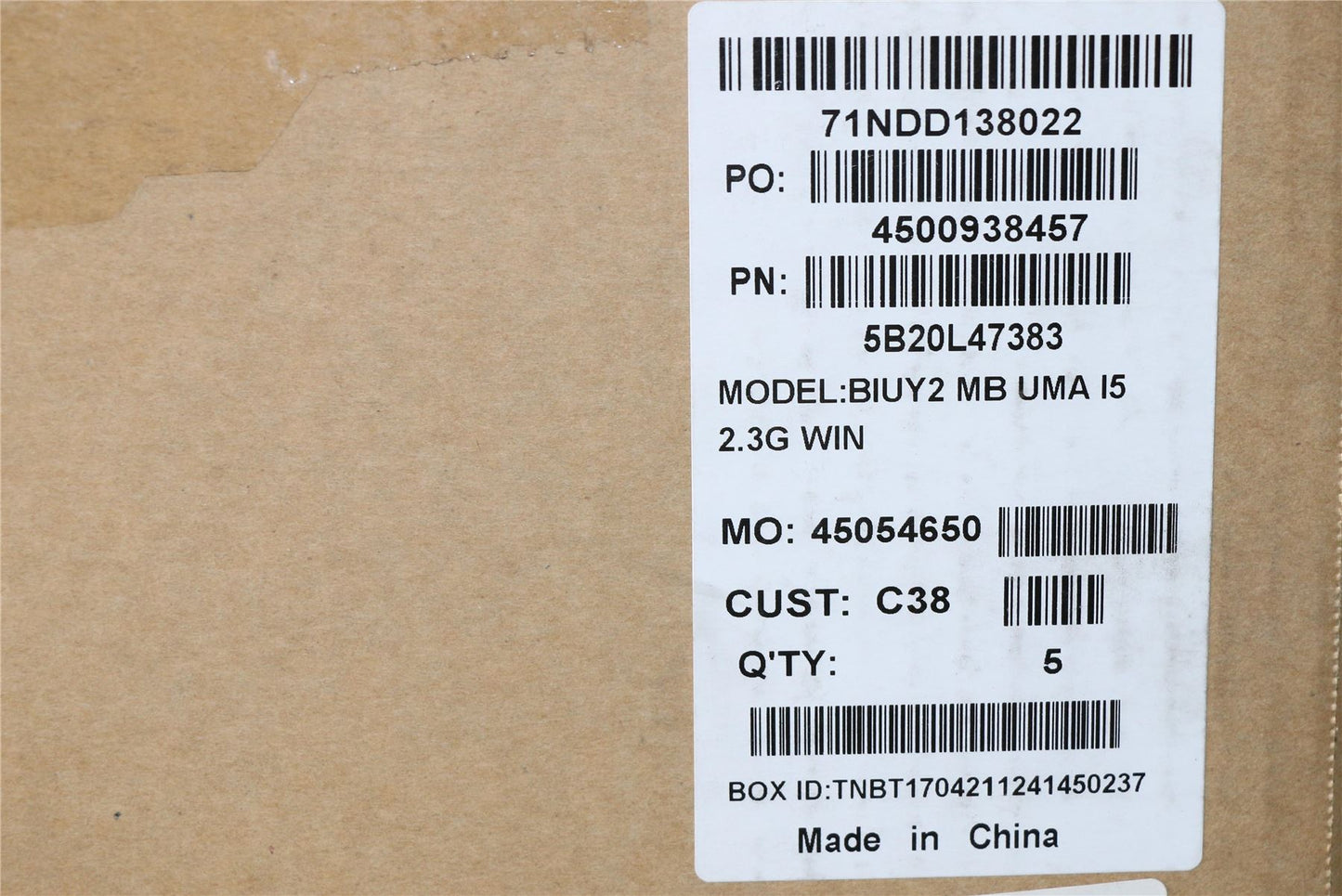 Lenovo Yoga 710-14ISK Motherboard Mainboard 5B20L47383