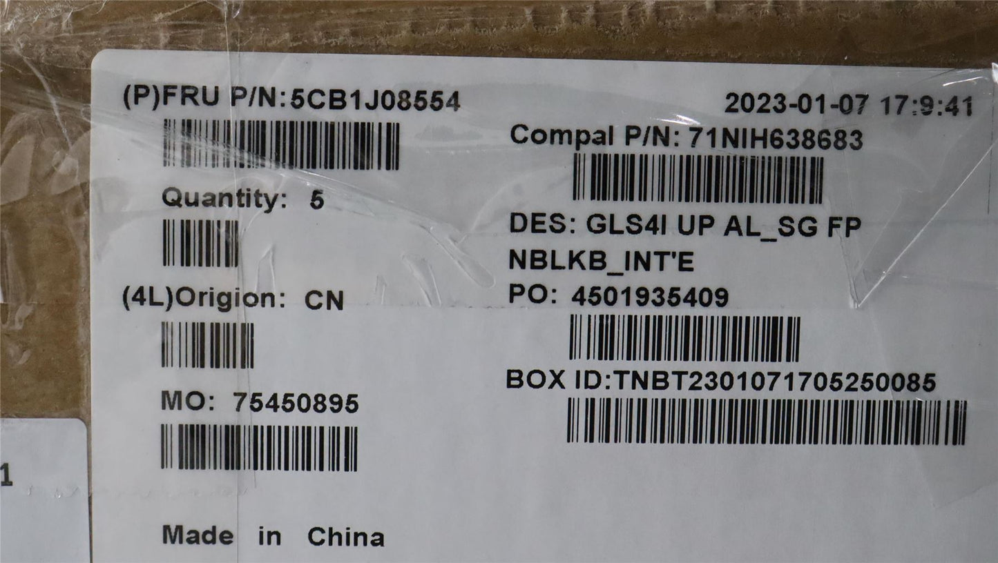 Lenovo UpperCaseASMEUROENGC82SD ALSGFPNBL 5CB1J08554