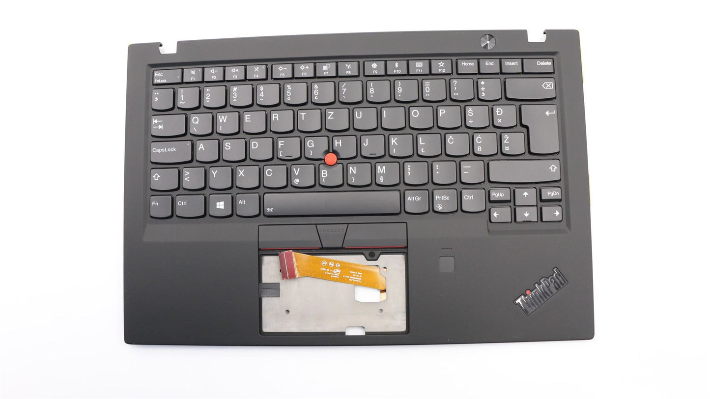 Lenovo ThinkPad X1 6th Gen Keyboard Palmrest Top Cover Slovenian Black 01YR556