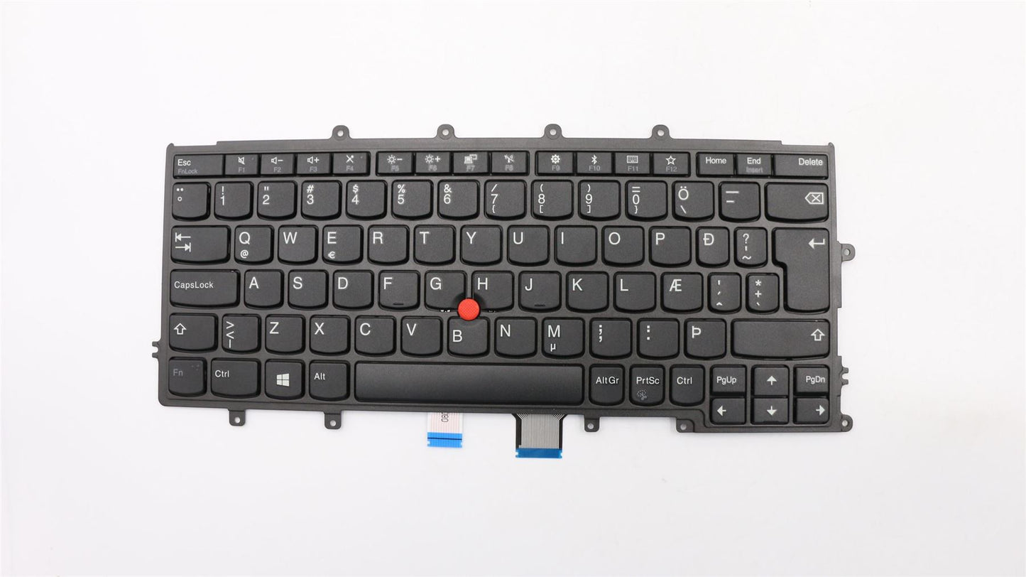 Lenovo ThinkPad X270 Tastatur Isländisch Schwarz 01EN564