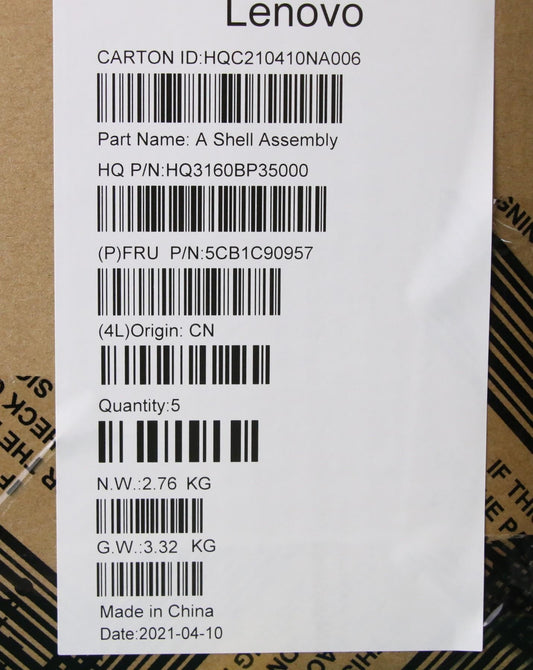 Lenovo LCD Cover H 82KM AB WITH ANT 5CB1C90957