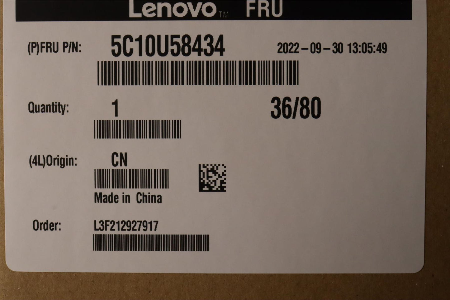 Lenovo ThinkStation P3 Tower P340 P348 USB Rear I/O Board Shield 5C10U58434