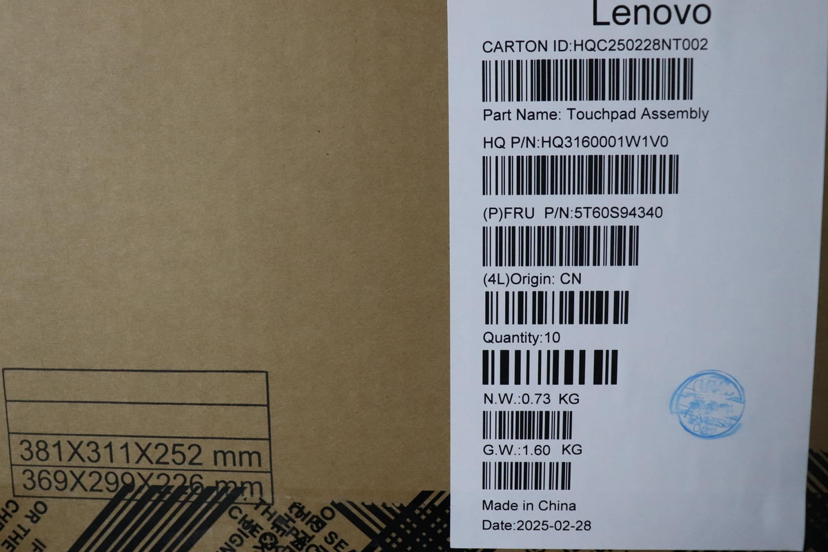 Lenovo H 83LL Touchpad Board 5T60S94340