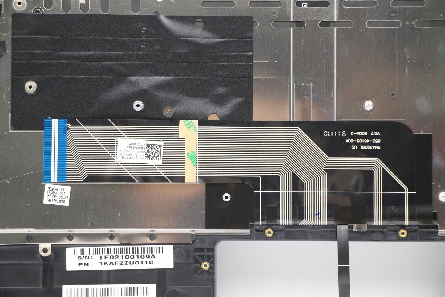 Lenovo Yoga 7-14ARE05 Keyboard Palmrest Top Cover Bulgairian Grey 5CB0Z32102