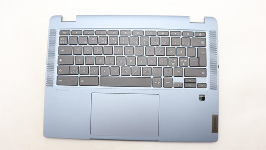 Lenovo Flex IP 5 14IAU7 Palmrest Cover Touchpad Keyboard Nordic Grey 5CB1J35510