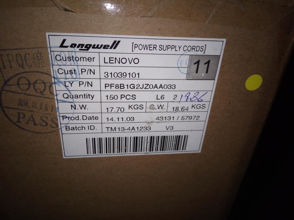 Lenovo 31039101 CABLE  Longwell BLK 1.0m Denmark C5 powe