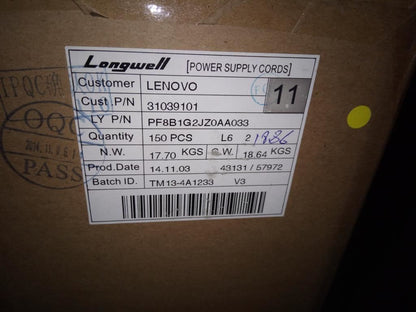 Lenovo 31039101 CABLE  Longwell BLK 1.0m Denmark C5 powe