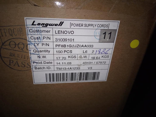 Lenovo 31039101 CABLE  Longwell BLK 1.0m Denmark C5 powe