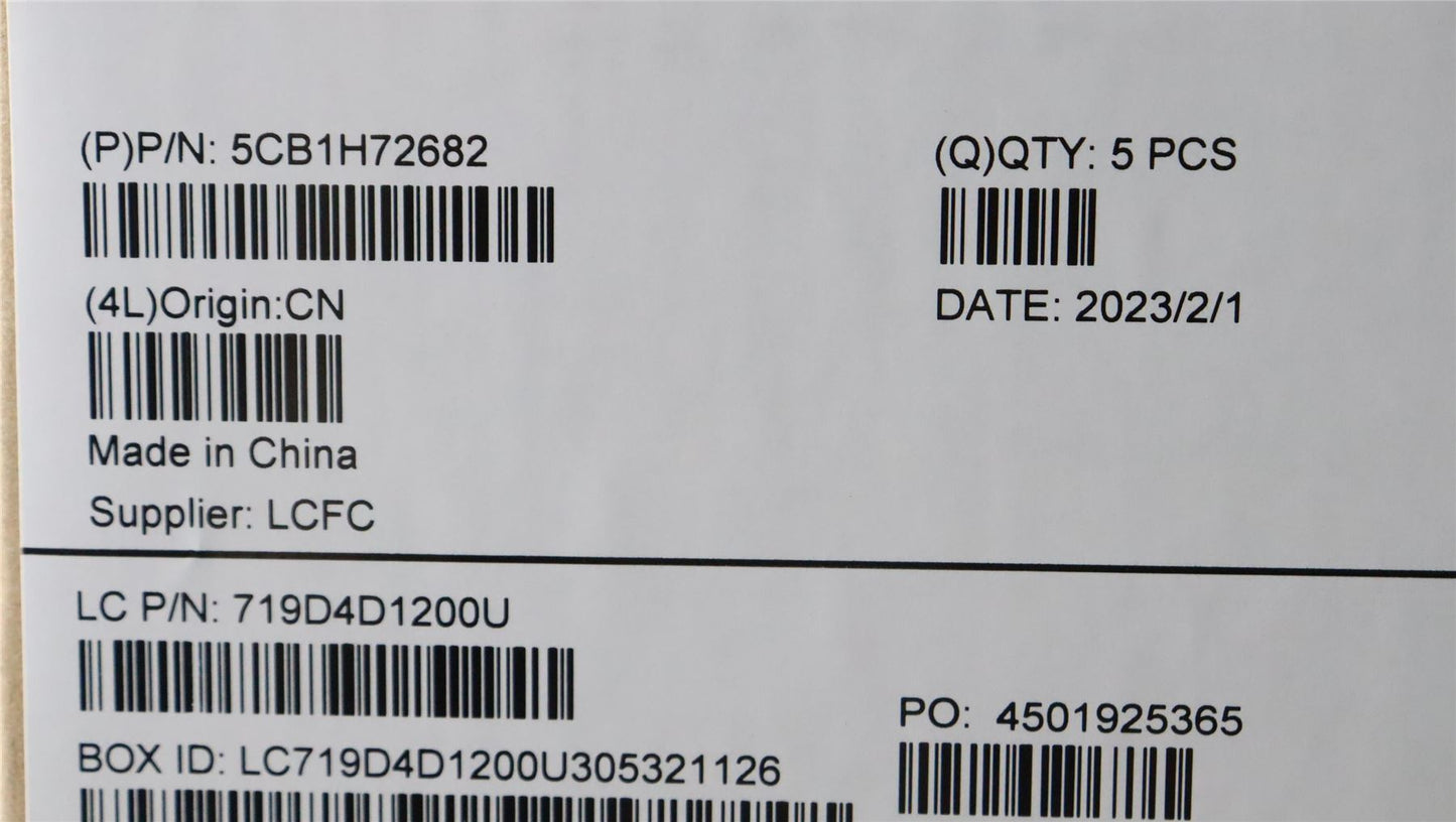 Lenovo Upper Case ASM_GER L82RM AG_FP_BL 5CB1H72682