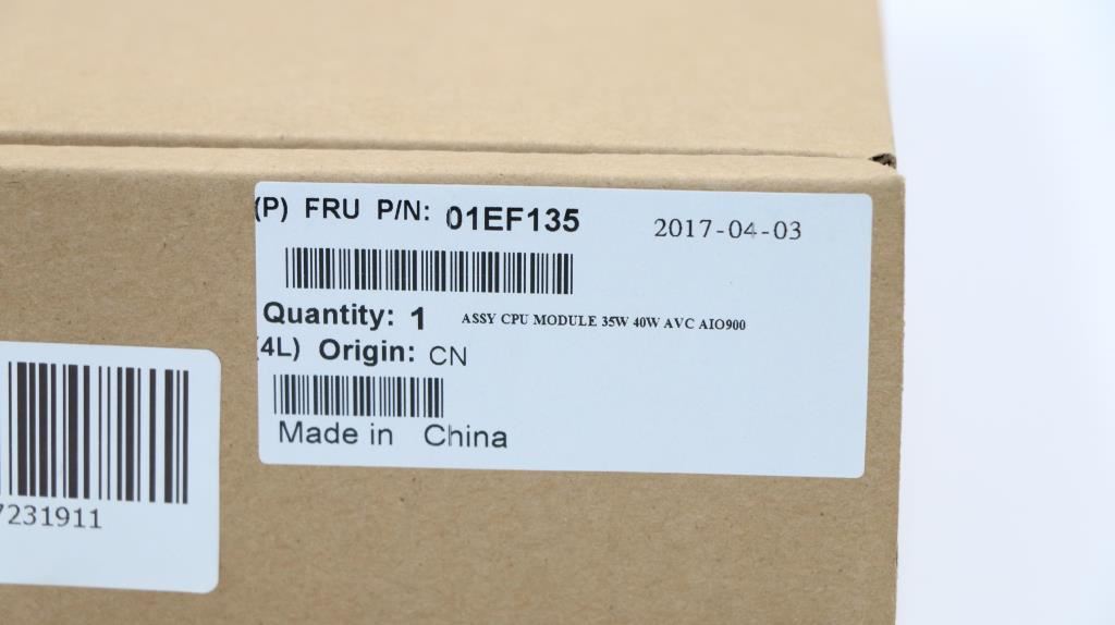 Lenovo HEATSINK Heatsink 35+40W AIO910 01EF135