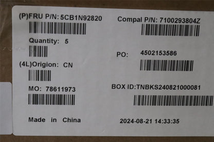 Lenovo UpperCase UKE C83FW FP CG NBL AL 5CB1N92820