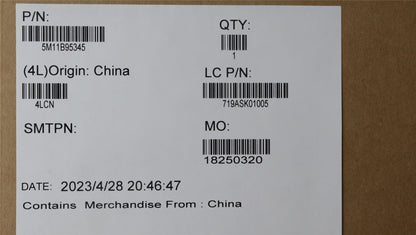 Lenovo ThinkPad T590 Blende vorne Zierrahmen Abdeckung Schwarz 5M11B95345