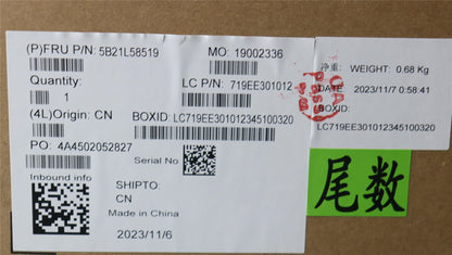 Lenovo ThinkPad T14s Gen 4 Motherboard Mainboard UMA INTELI51335U 16G 5B21L58519