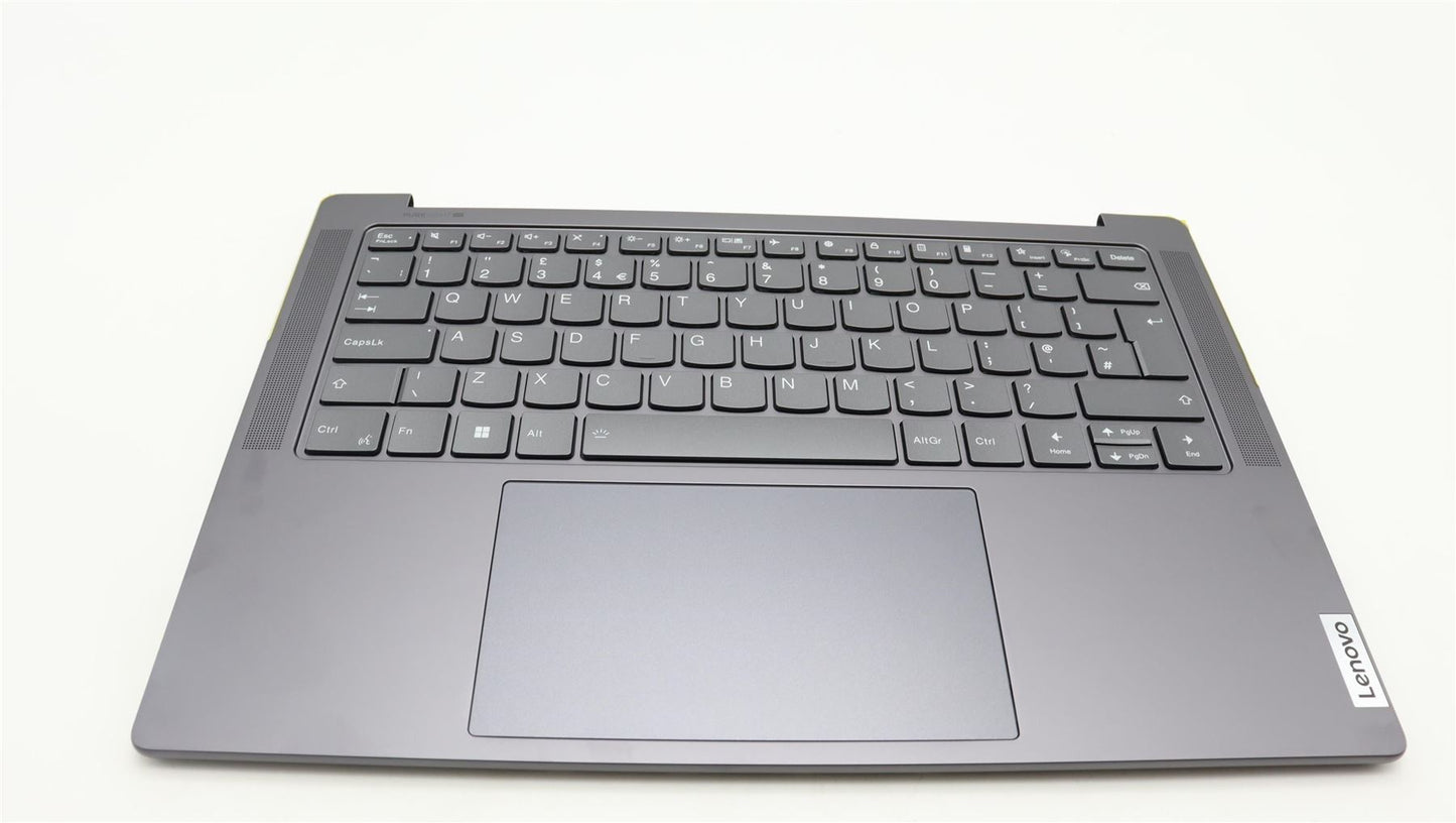 Lenovo Yoga 7 14IRH8 Palmrest Cover Touchpad Keyboard UK Storm Grey 5CB1L39485