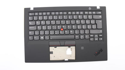 Lenovo Carbon X1 6th Keyboard Palmrest Top Cover Hungarian Black Backlit 01YR545