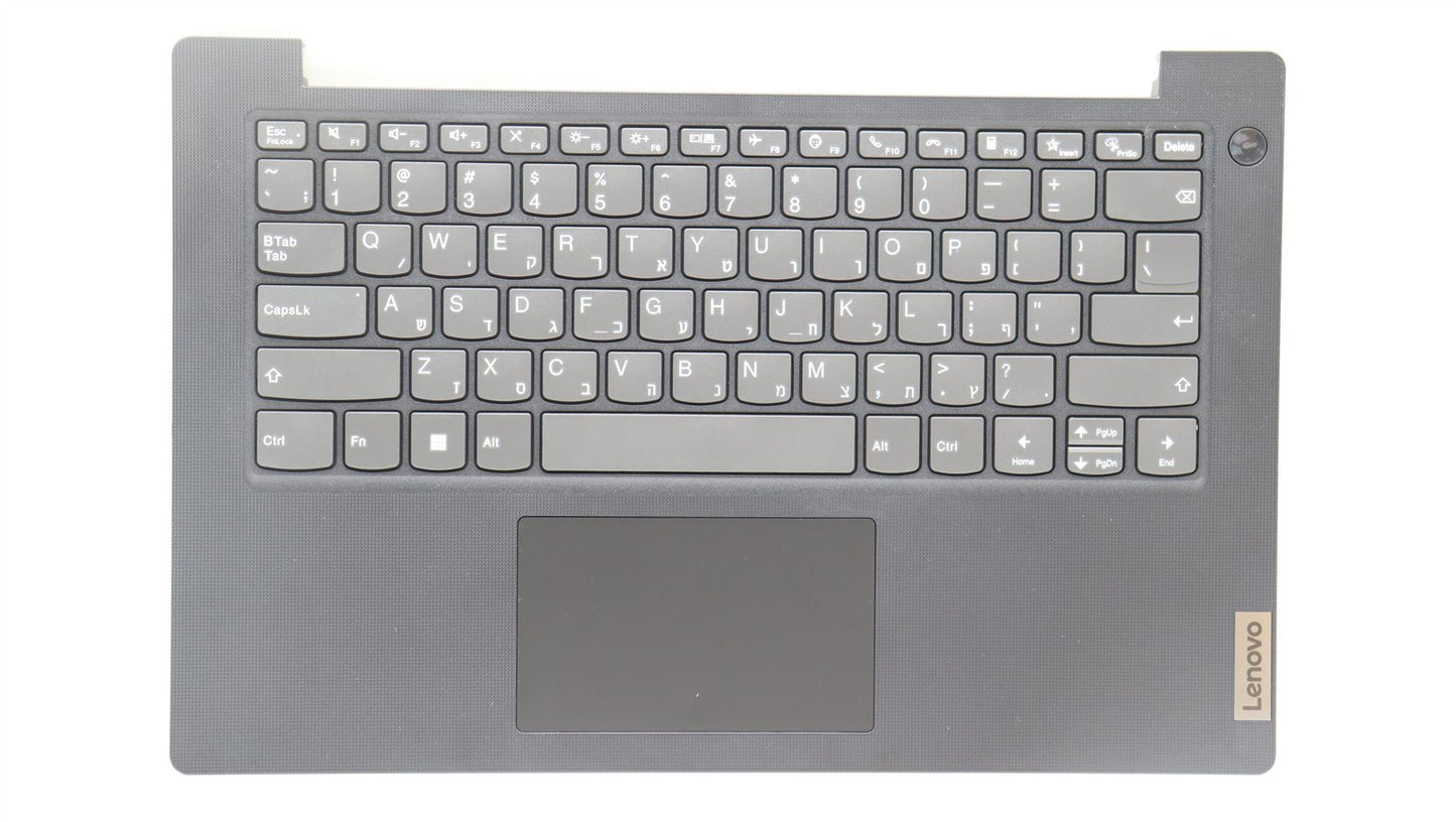 Lenovo V14 G4 AMN Palmrest Cover Touchpad Keyboard Hebrew Black 5CB1K98088