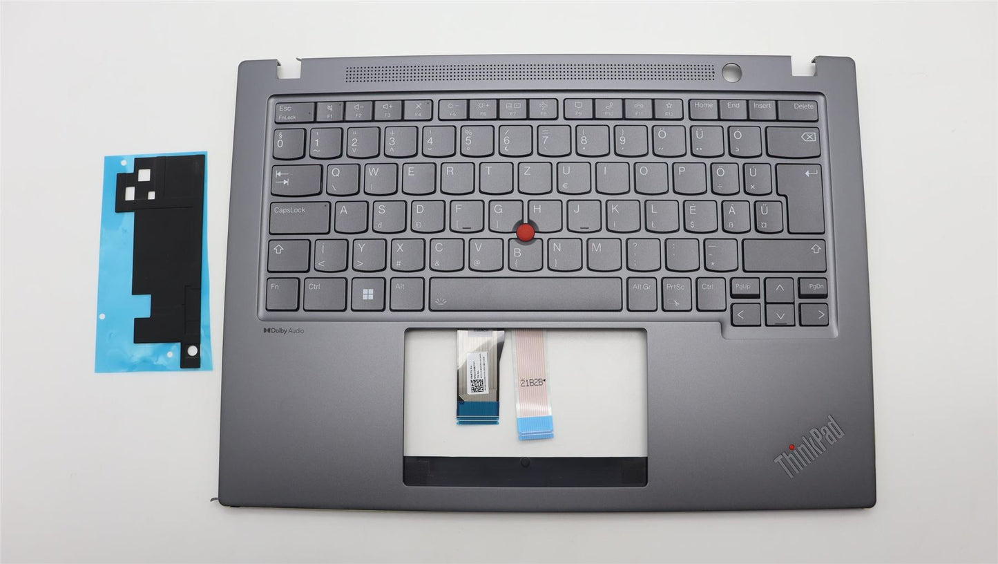 Lenovo ThinkPad T14s Gen 4 Keyboard Palmrest Top Cover Hungarian Grey 5M11L59610