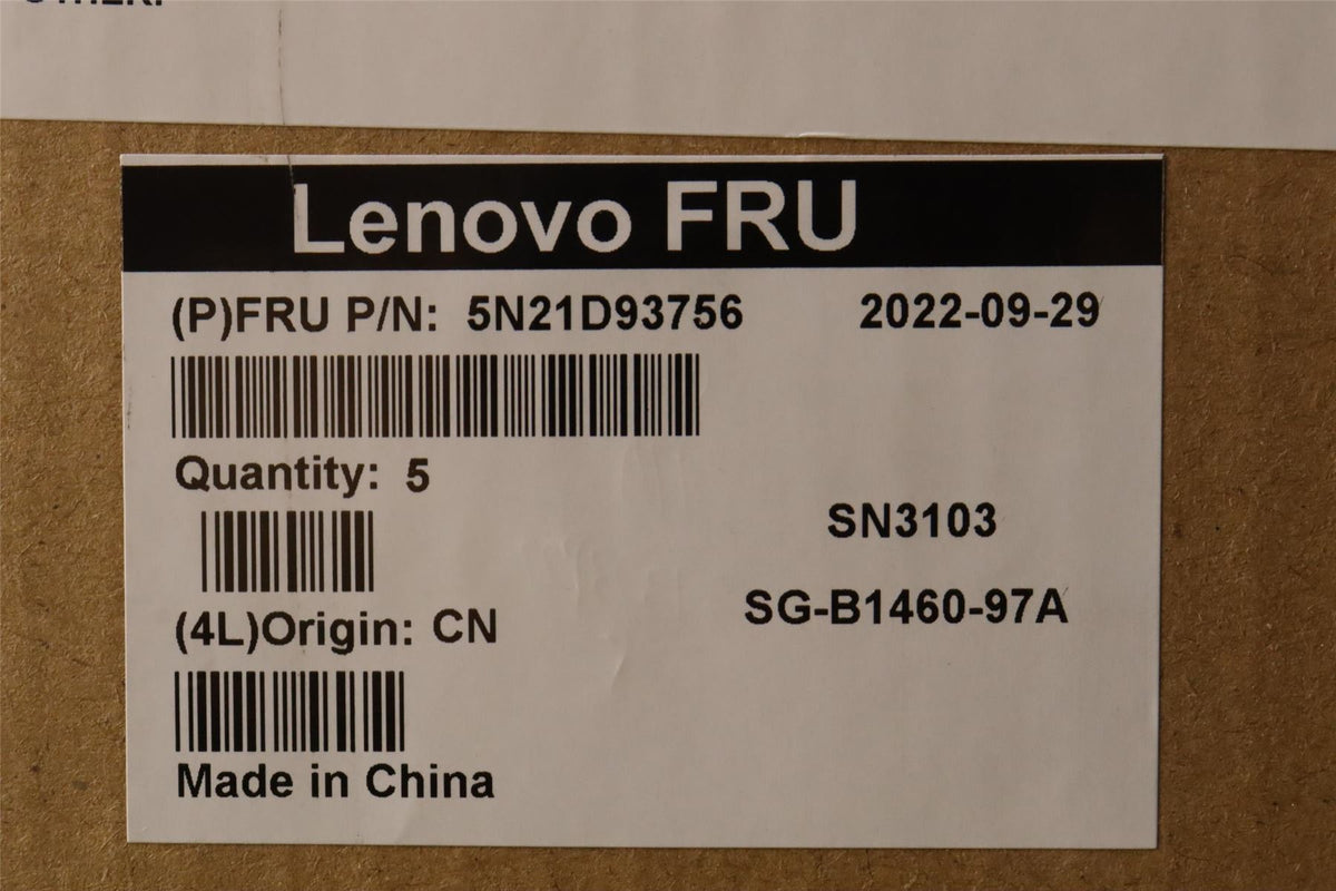 Lenovo CS22 NM TOP,BK-NBL,PMX,FRA/ENG English French Keyboard 5N21D93830