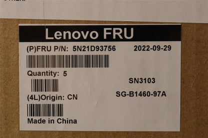 Lenovo CS22 NM TOP,BK-NBL,PMX,FRA/ENG English French Keyboard 5N21D93830