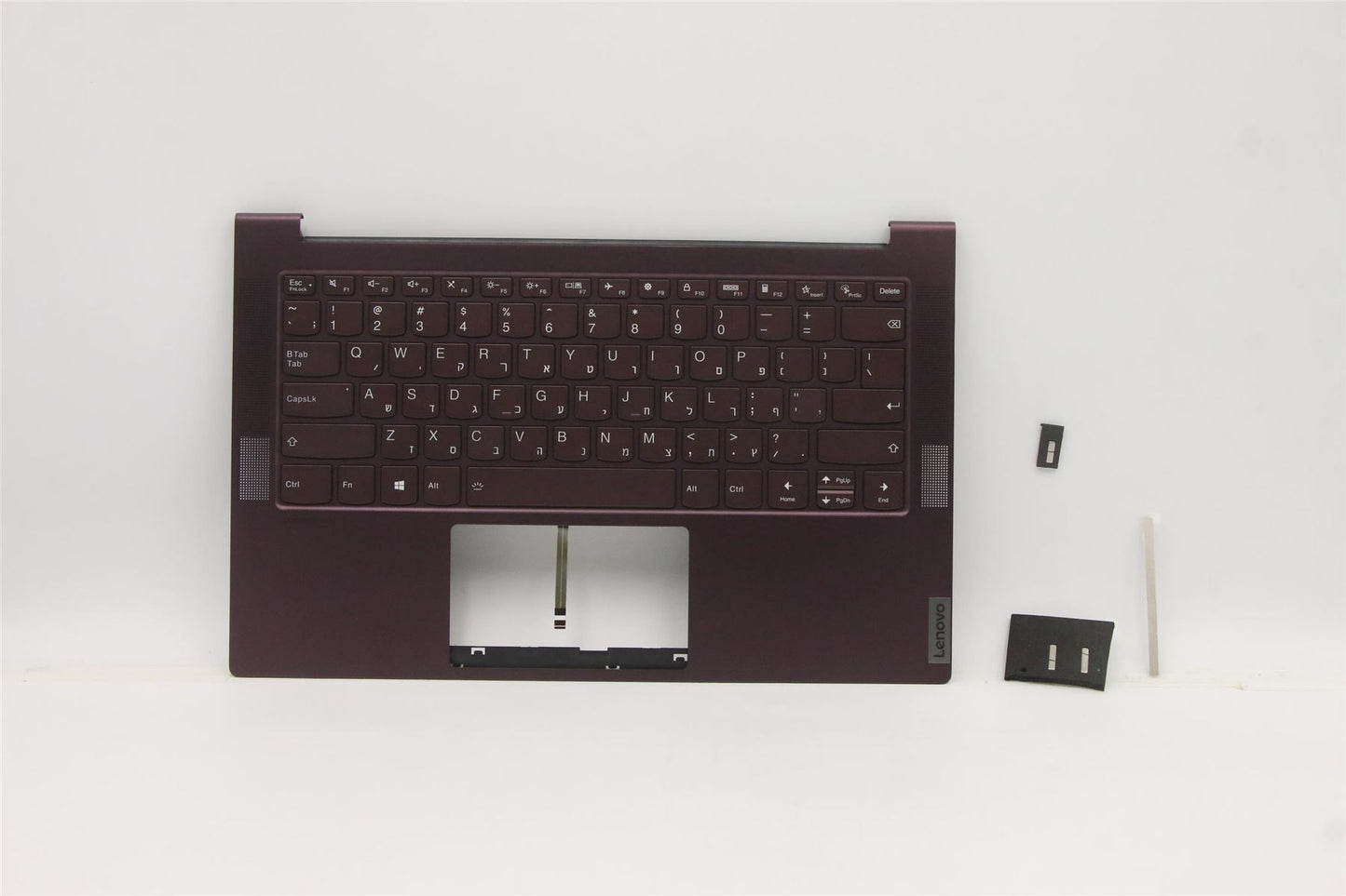 Lenovo IdeaPad 7 14ITL05 Keyboard Palmrest Top Cover Hebrew Orchid 5CB1B05324