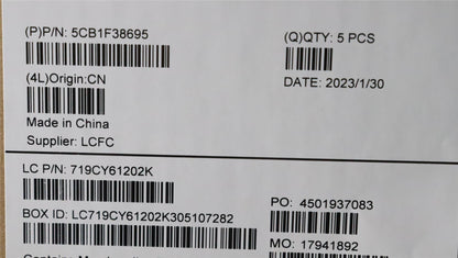 Lenovo Upper Case ASM_BEL L82RB CLGY RGB 5CB1F38695