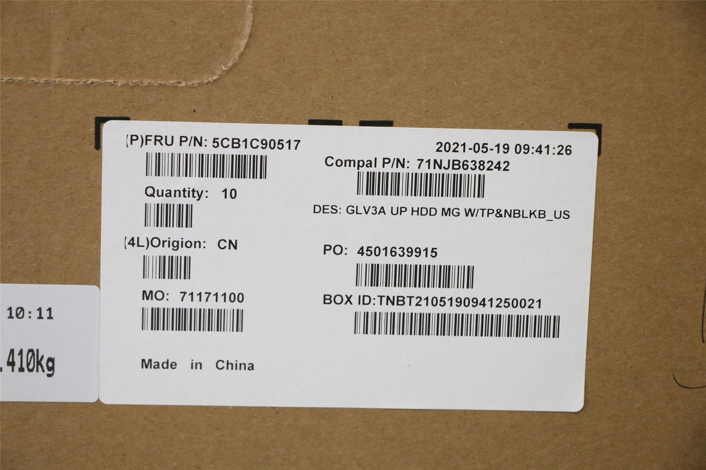 Lenovo ThinkBook 14 G3 ACL Palmrest Cover Touchpad Keyboard US Grey 5CB1C90517