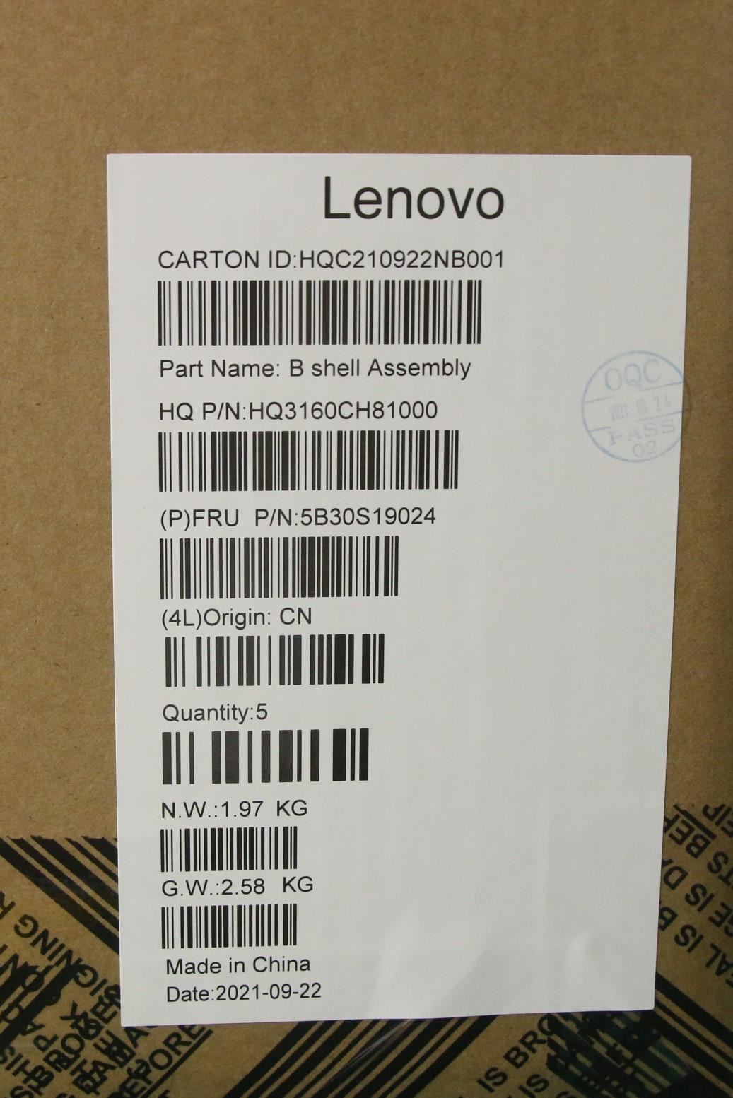 Lenovo IdeaPad 3 15IJL6 Hinge Cap Strip Trim Cover Black 5B30S19024