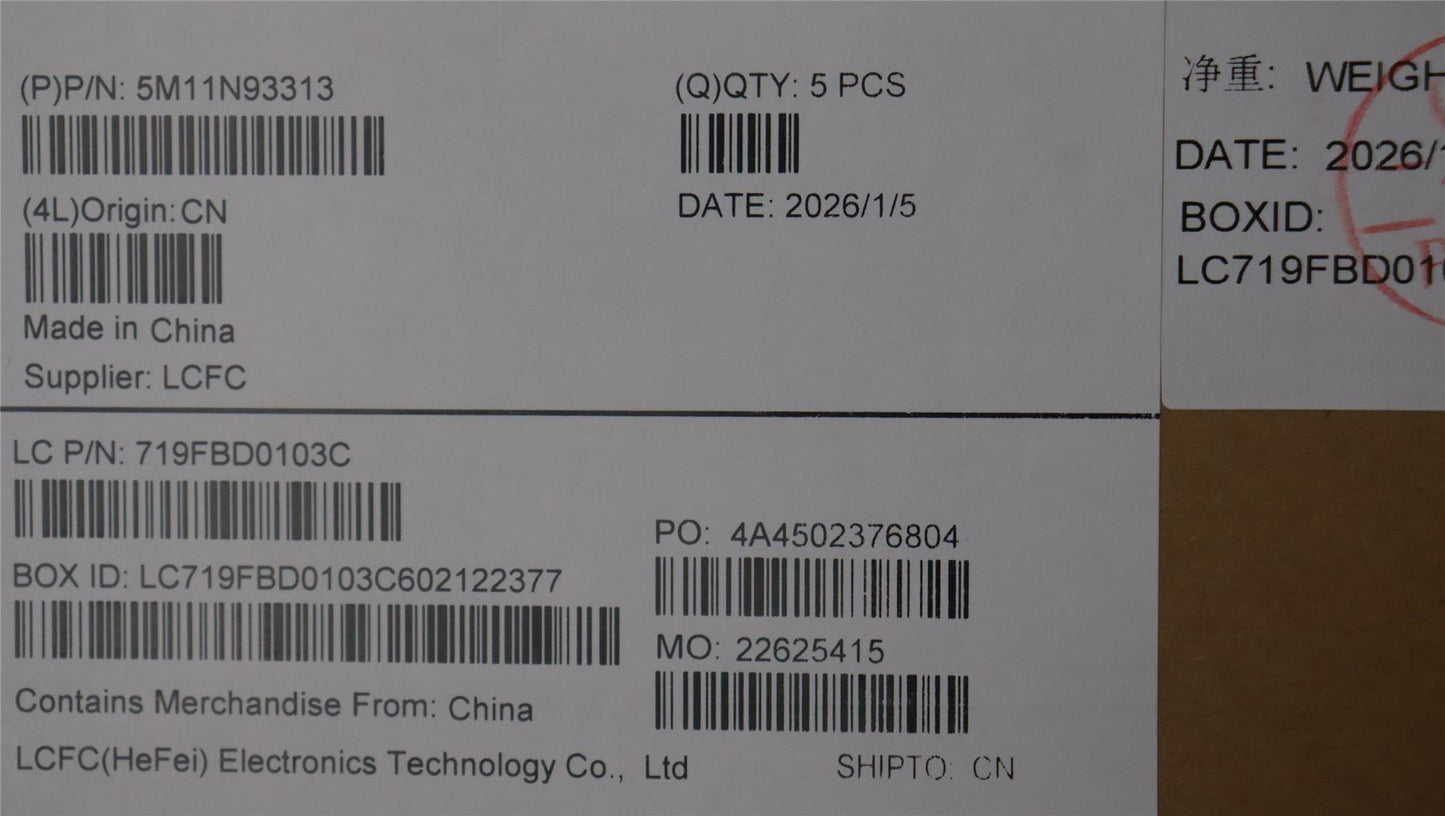 Lenovo MECH_ASM FRU KB SWEFIN(TRI)UK Bk 5M11N93315